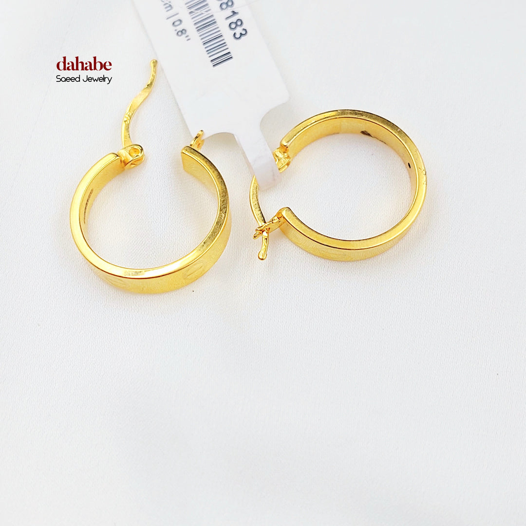 21K حلق ذبلة اكسترا-مجوهرات الشيخ سعيد-Saeed Jewelry 