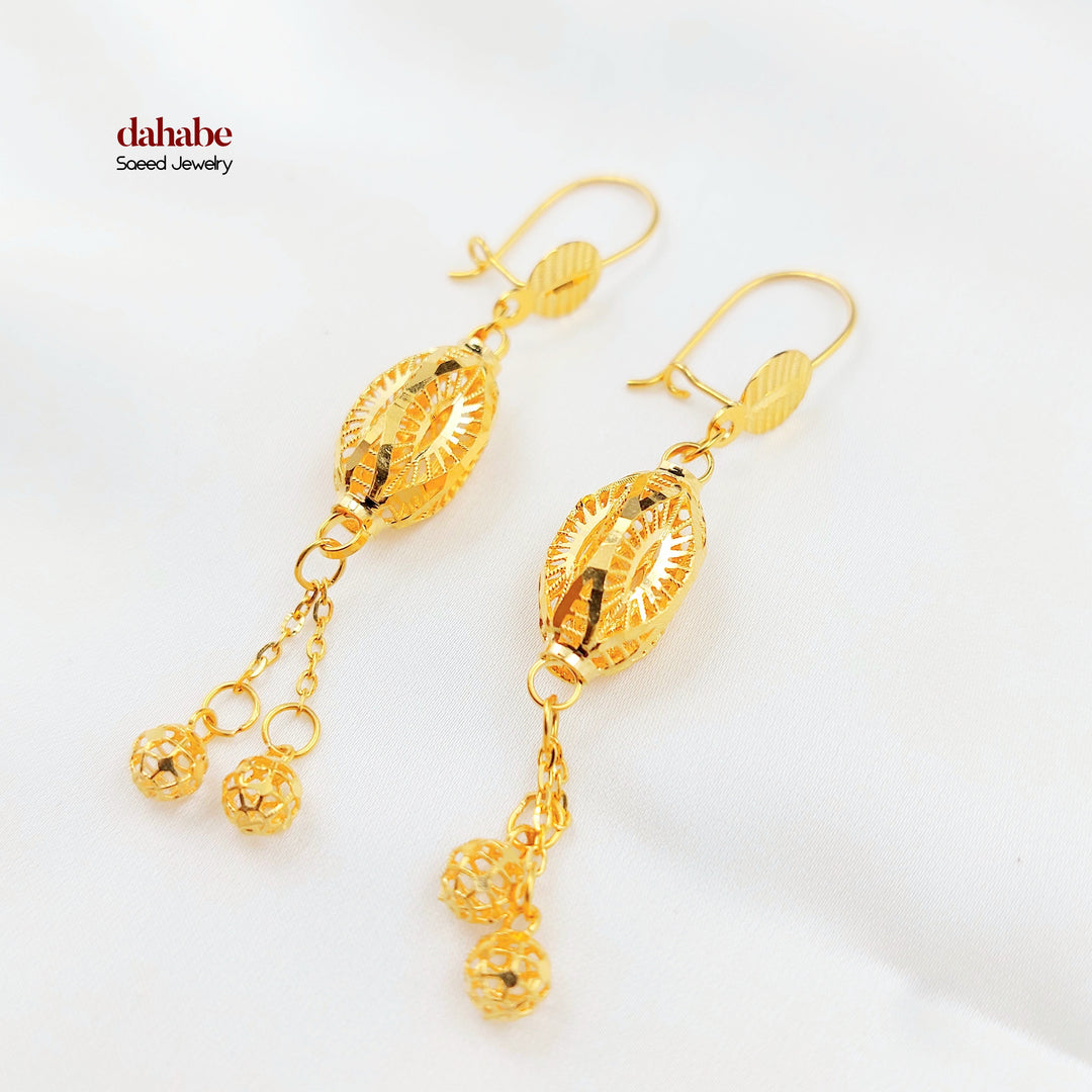 21K حلق شنكل اكسترا-مجوهرات الشيخ سعيد-Saeed Jewelry 