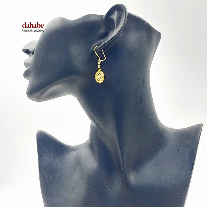 21K حلق شنكل اكسترا-مجوهرات الشيخ سعيد-Saeed Jewelry 