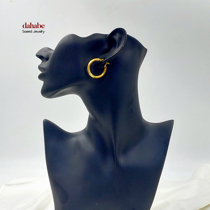 21K حلق ذبلة اكسترا-مجوهرات الشيخ سعيد-Saeed Jewelry 