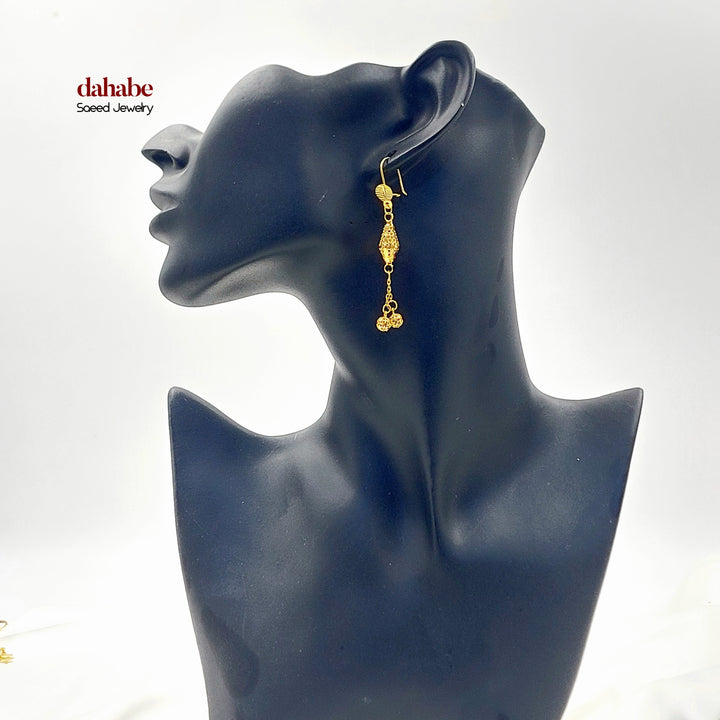 21K حلق شنكل اكسترا-مجوهرات الشيخ سعيد-Saeed Jewelry 