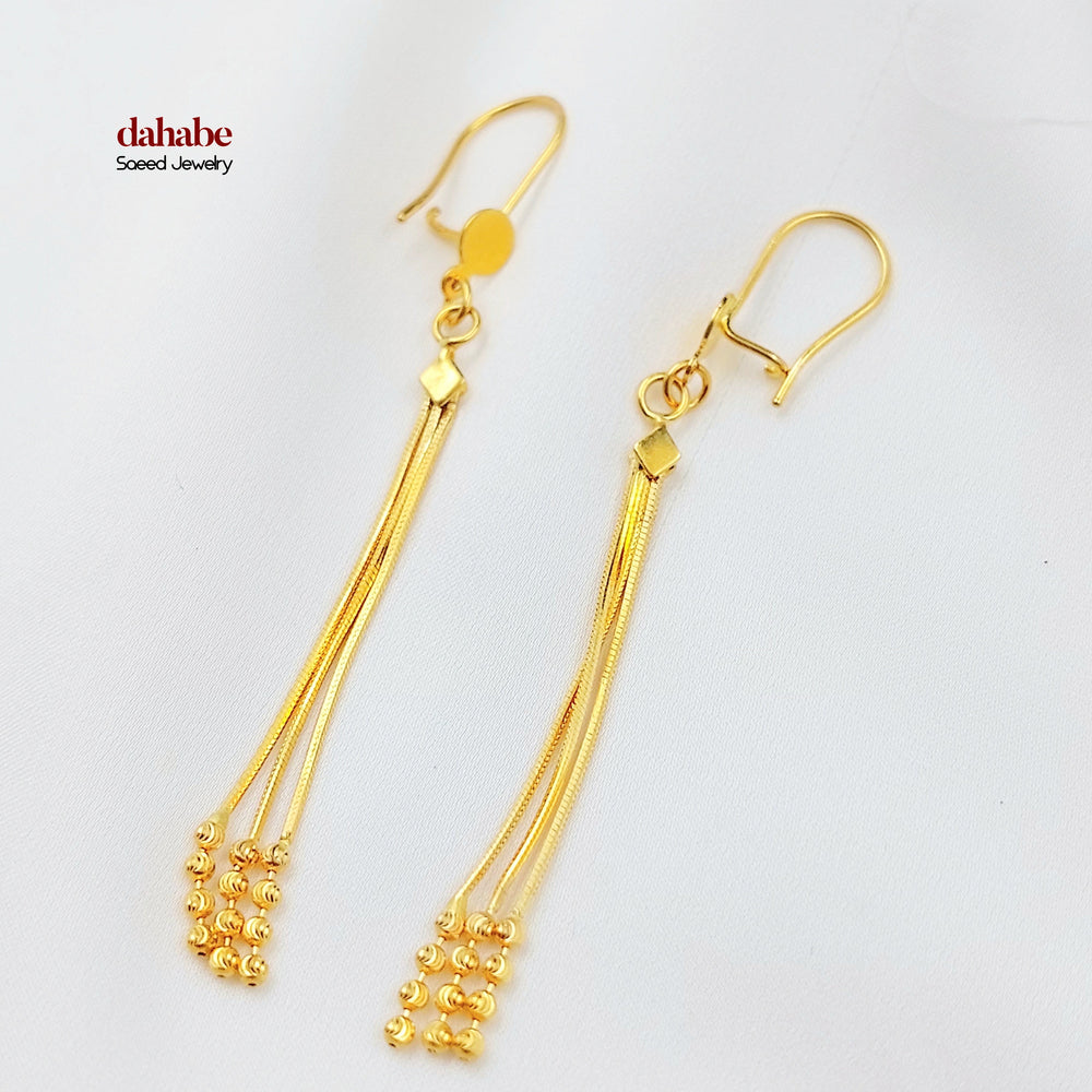 21K حلق شريهان اكسترا-مجوهرات الشيخ سعيد-Saeed Jewelry 