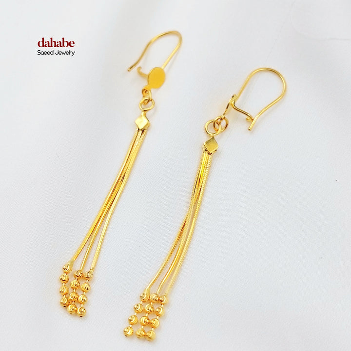 21K حلق شريهان اكسترا-مجوهرات الشيخ سعيد-Saeed Jewelry 