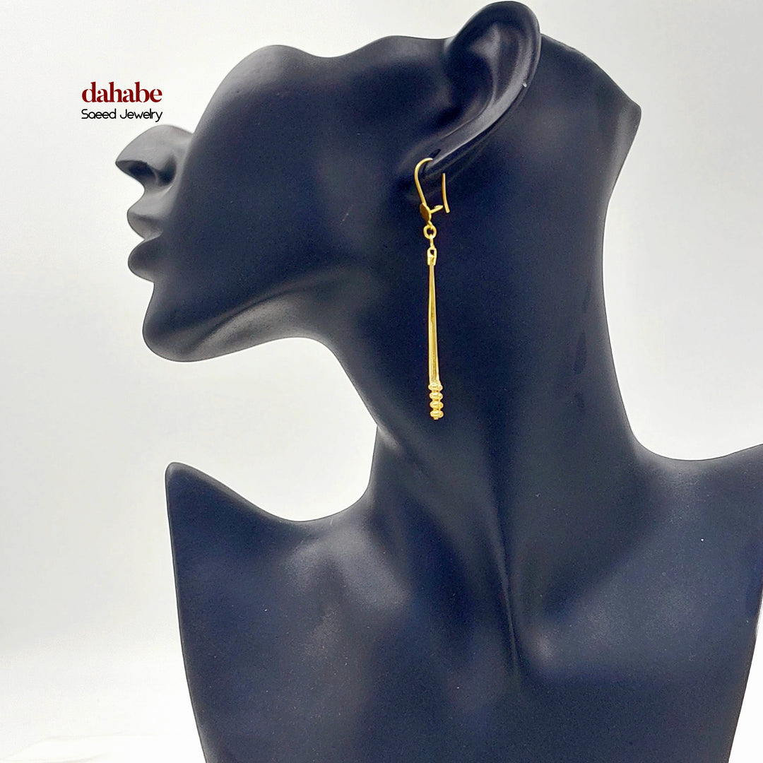 21K حلق شريهان اكسترا-مجوهرات الشيخ سعيد-Saeed Jewelry 