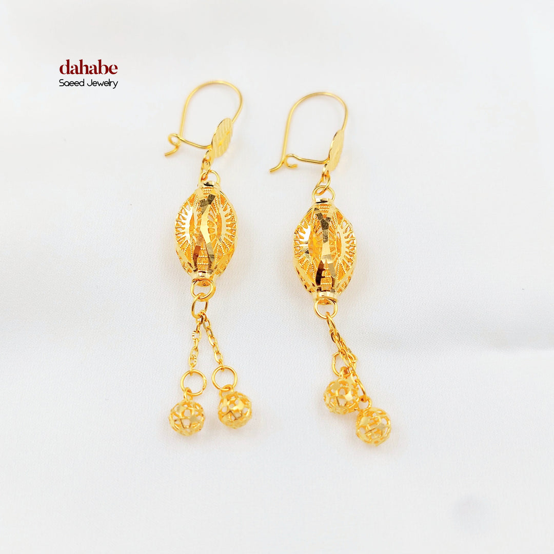 21K حلق شنكل اكسترا-مجوهرات الشيخ سعيد-Saeed Jewelry 