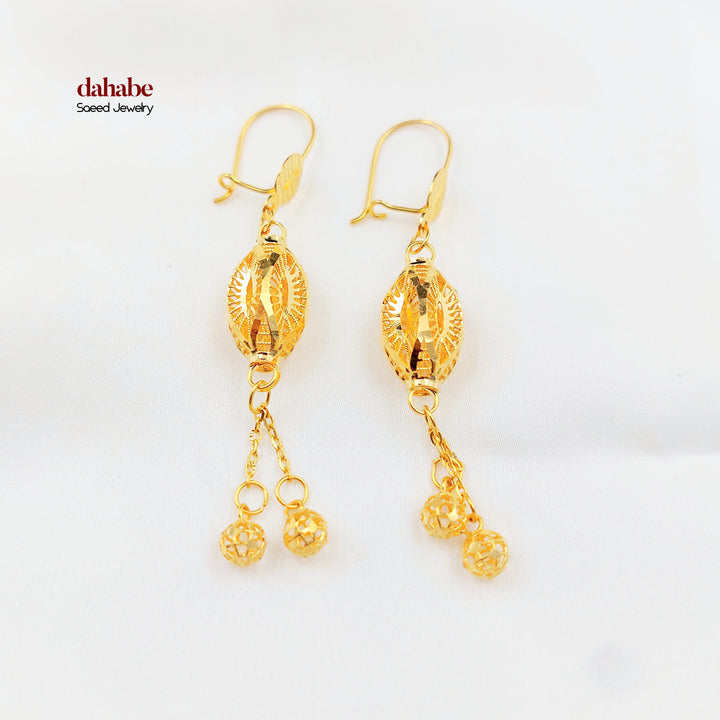 21K حلق شنكل اكسترا-مجوهرات الشيخ سعيد-Saeed Jewelry 