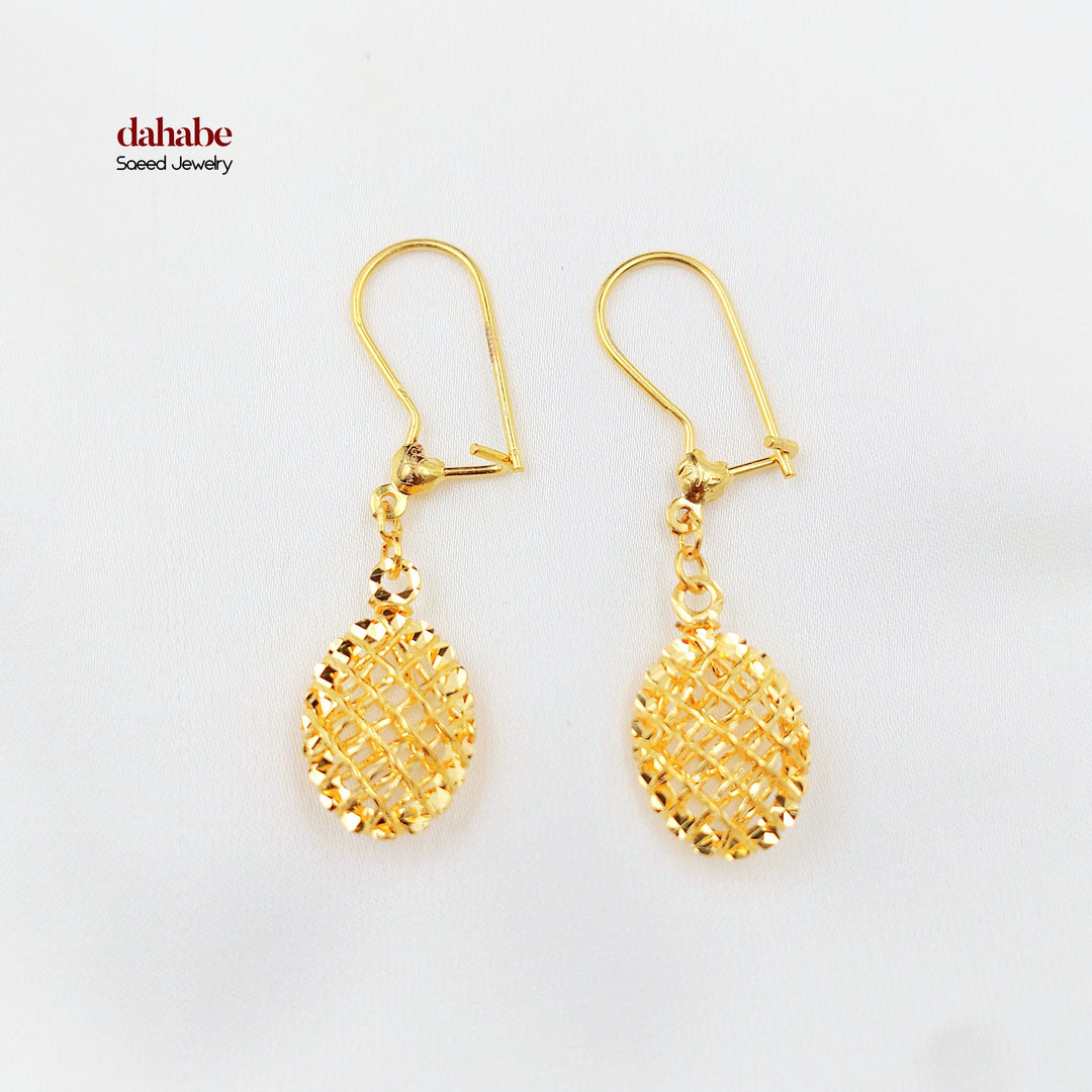 21K حلق شنكل اكسترا-مجوهرات الشيخ سعيد-Saeed Jewelry 