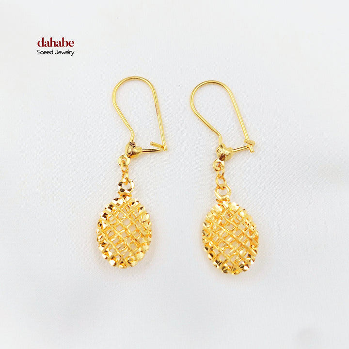 21K حلق شنكل اكسترا-مجوهرات الشيخ سعيد-Saeed Jewelry 