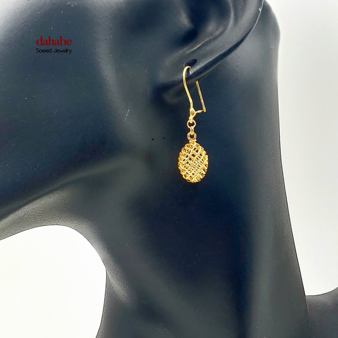 21K حلق شنكل اكسترا-مجوهرات الشيخ سعيد-Saeed Jewelry 