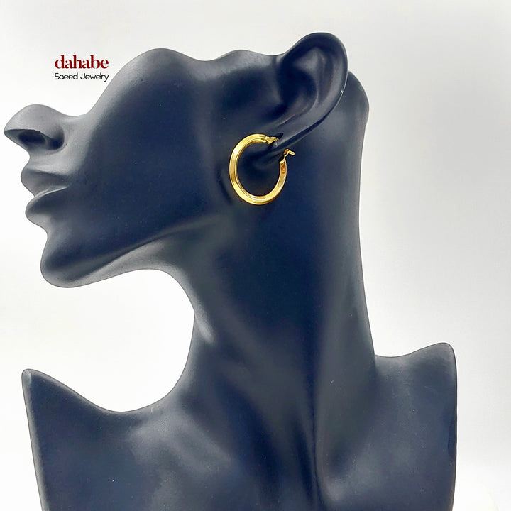 21K حلق ذبلة اكسترا-مجوهرات الشيخ سعيد-Saeed Jewelry 