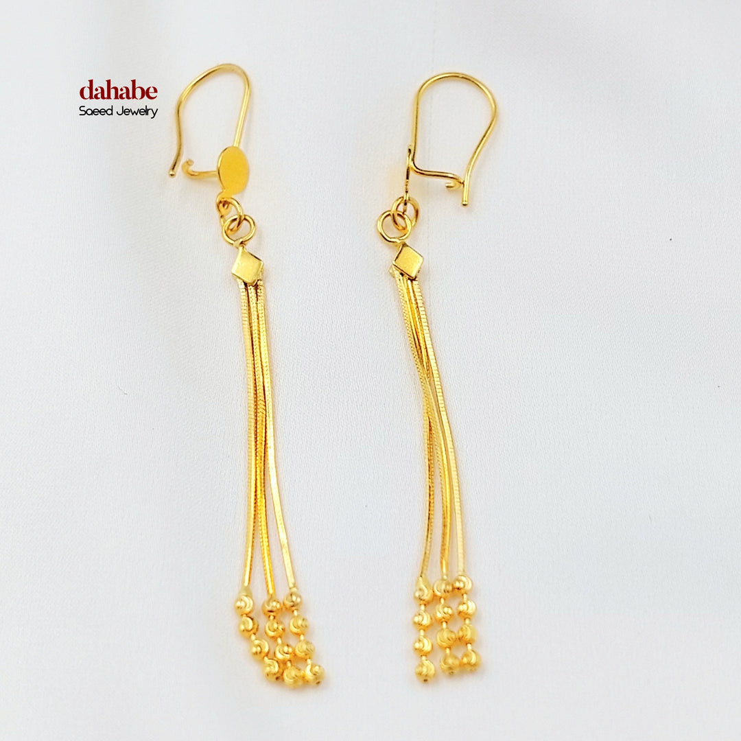 21K حلق شريهان اكسترا-مجوهرات الشيخ سعيد-Saeed Jewelry 
