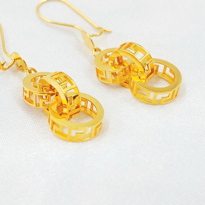 21K حلق فيرنا اكسترا-مجوهرات الشيخ سعيد-Saeed Jewelry 