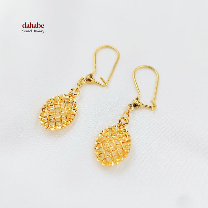21K حلق شنكل اكسترا-مجوهرات الشيخ سعيد-Saeed Jewelry 