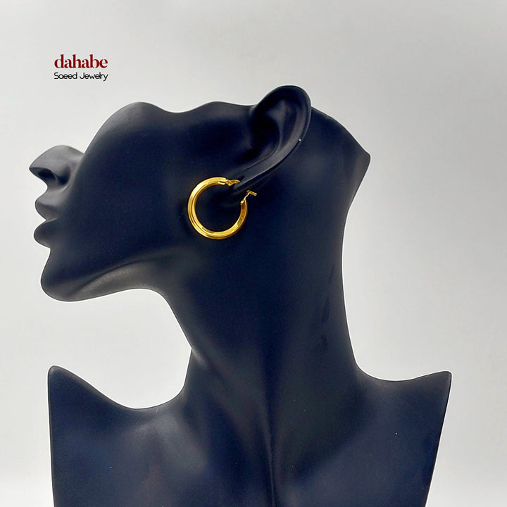21K حلق ذبلة اكسترا-مجوهرات الشيخ سعيد-Saeed Jewelry 