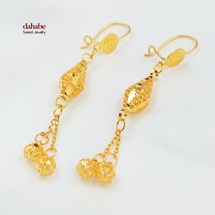 21K حلق شنكل اكسترا-مجوهرات الشيخ سعيد-Saeed Jewelry 
