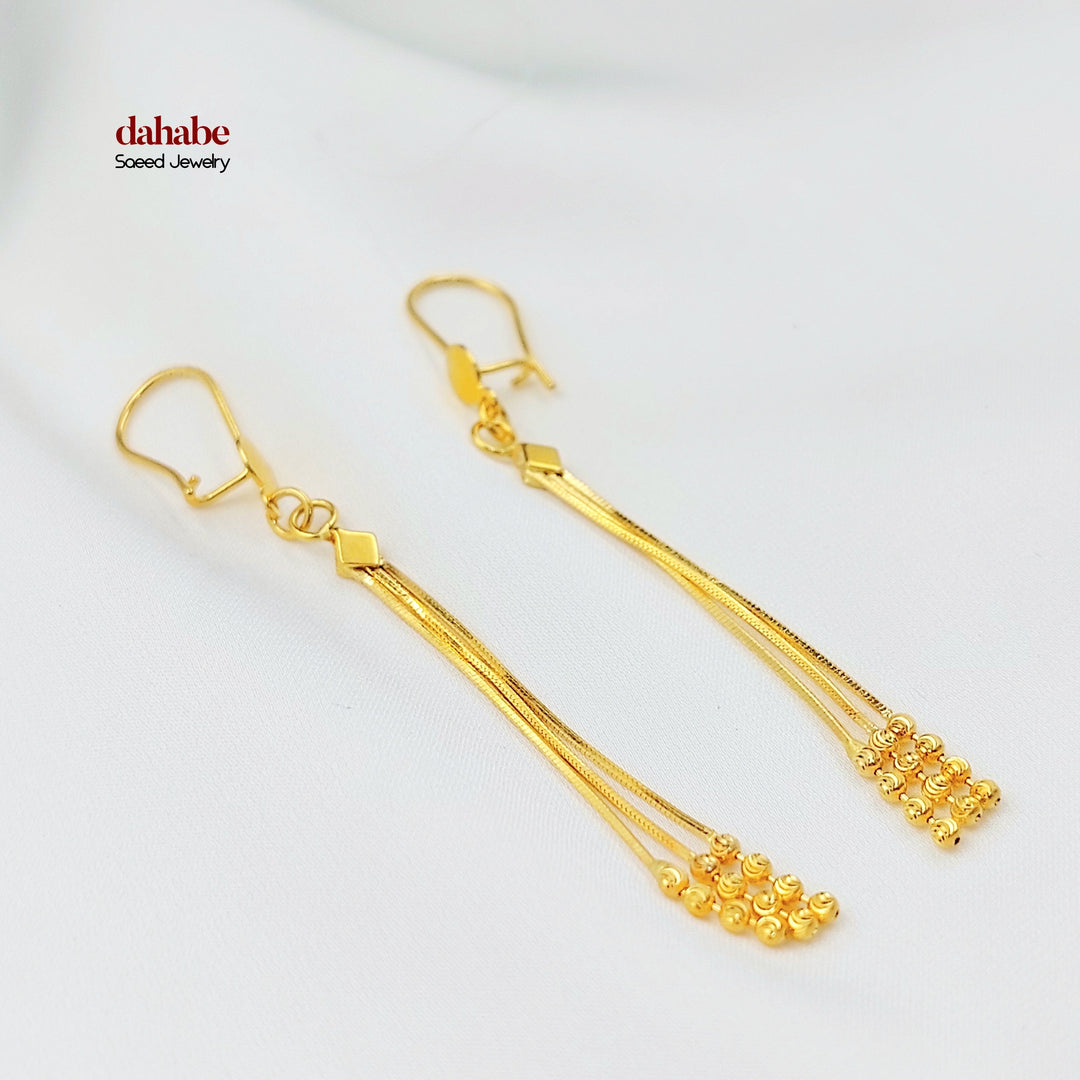 21K حلق شريهان اكسترا-مجوهرات الشيخ سعيد-Saeed Jewelry 