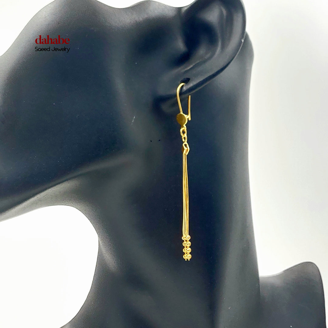21K حلق شريهان اكسترا-مجوهرات الشيخ سعيد-Saeed Jewelry 