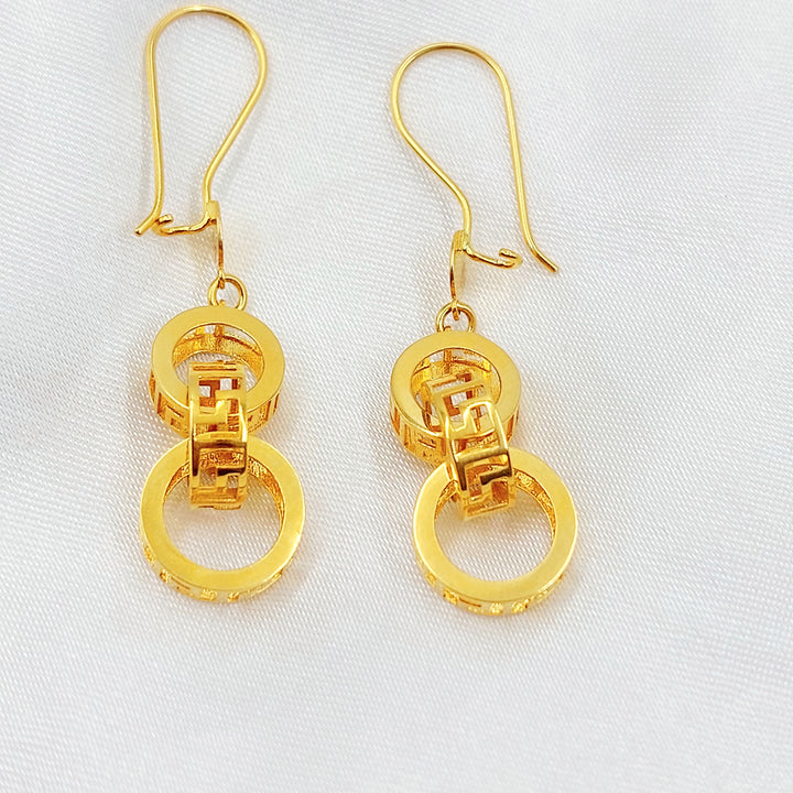 21K حلق فيرنا اكسترا-مجوهرات الشيخ سعيد-Saeed Jewelry 