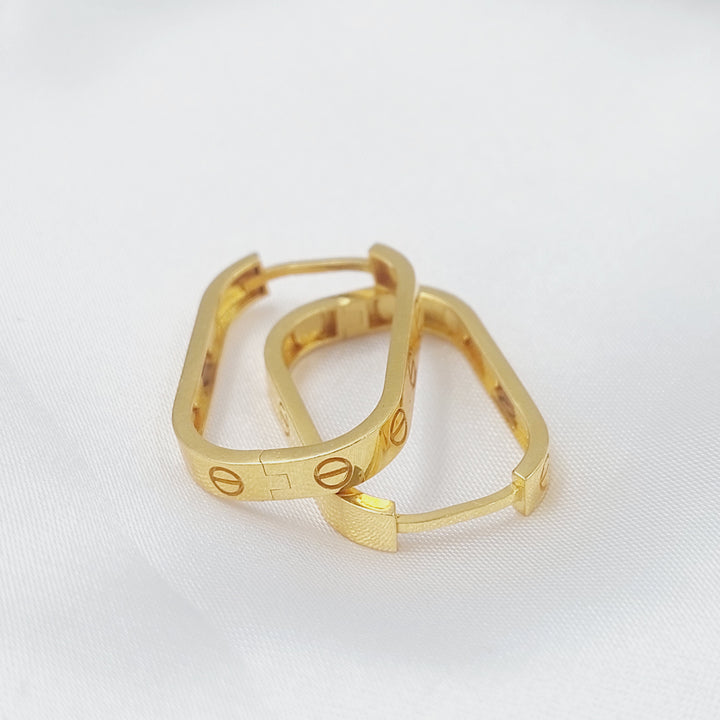 21K حلق ذبلة اكسترا-مجوهرات الشيخ سعيد-Saeed Jewelry 