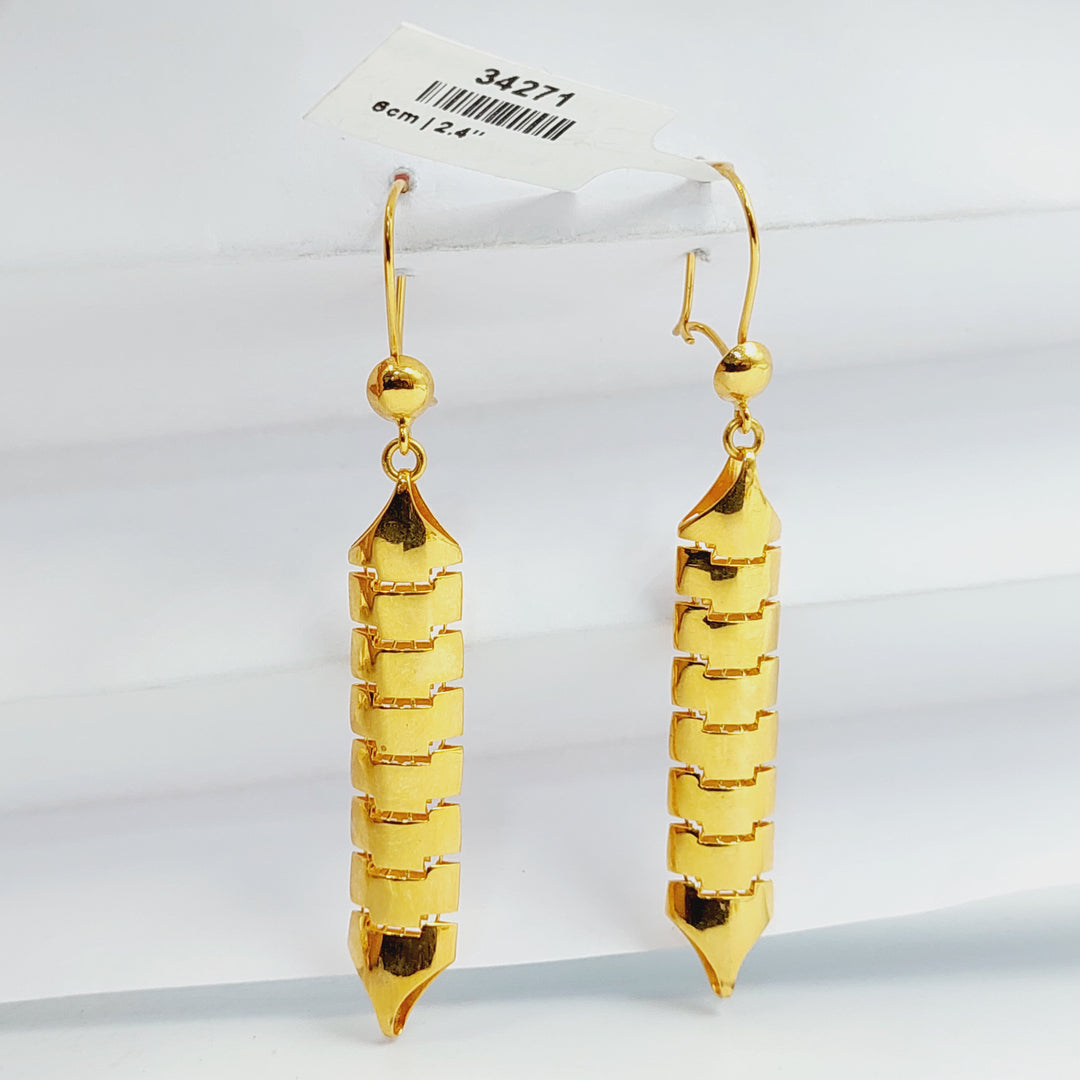 21K حلق تركي اكسترا-مجوهرات الشيخ سعيد-Saeed Jewelry 