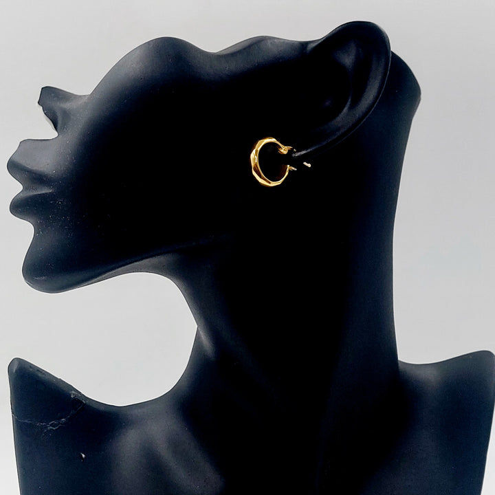 21K حلق ذبلة اكسترا-مجوهرات الشيخ سعيد-Saeed Jewelry 