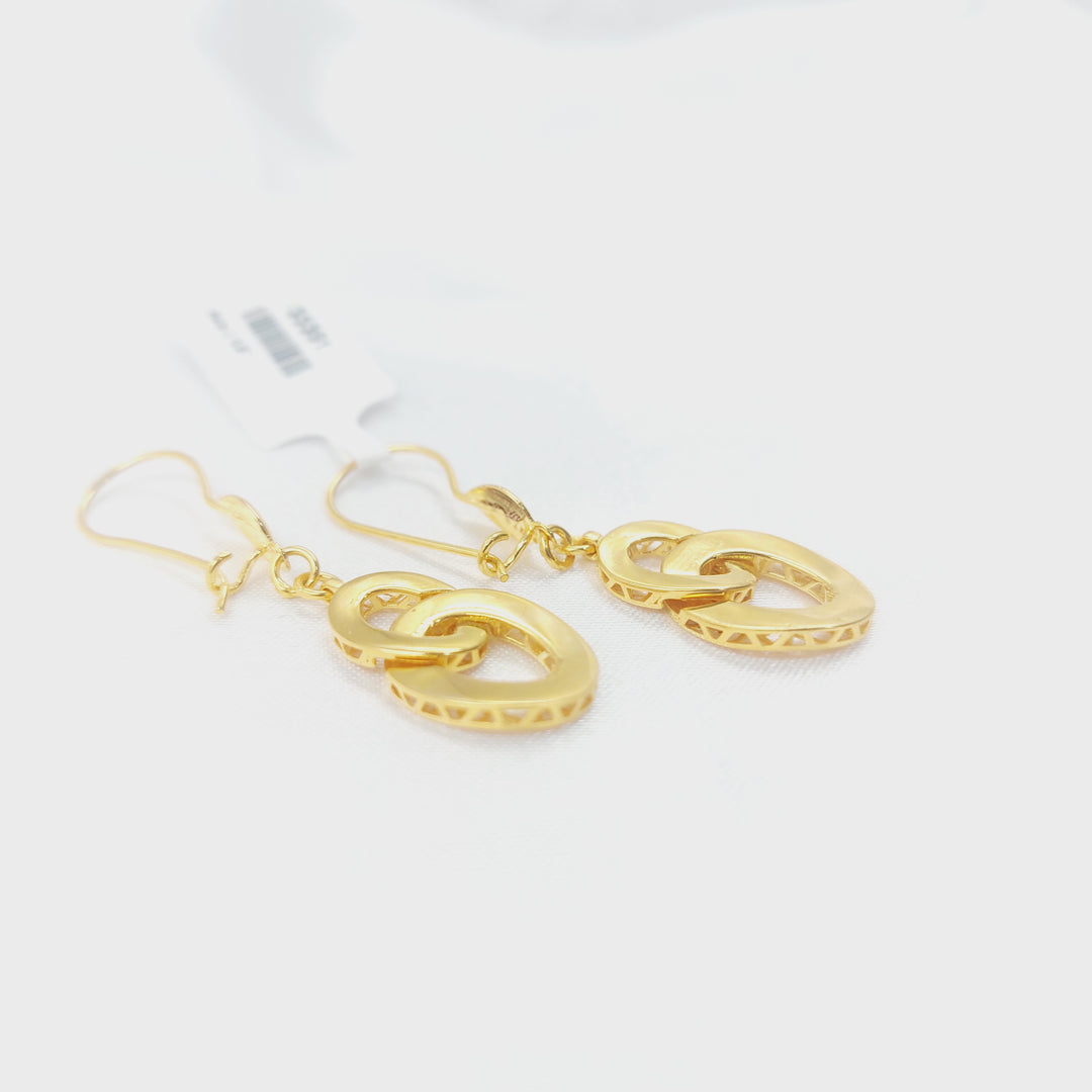 21K حلق شنكل اكسترا-مجوهرات الشيخ سعيد-Saeed Jewelry 