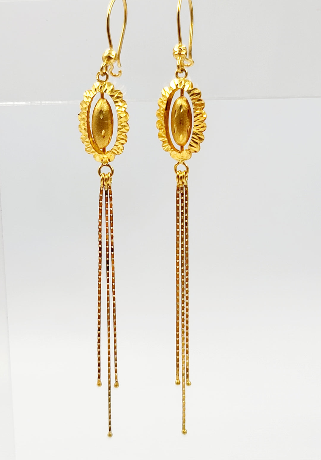 21K حلق اكسترا-مجوهرات الشيخ سعيد-Saeed Jewelry 