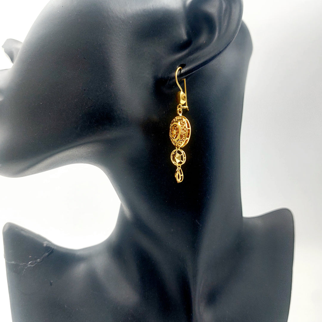 21K حلق شنكل اكسترا-مجوهرات الشيخ سعيد-Saeed Jewelry 