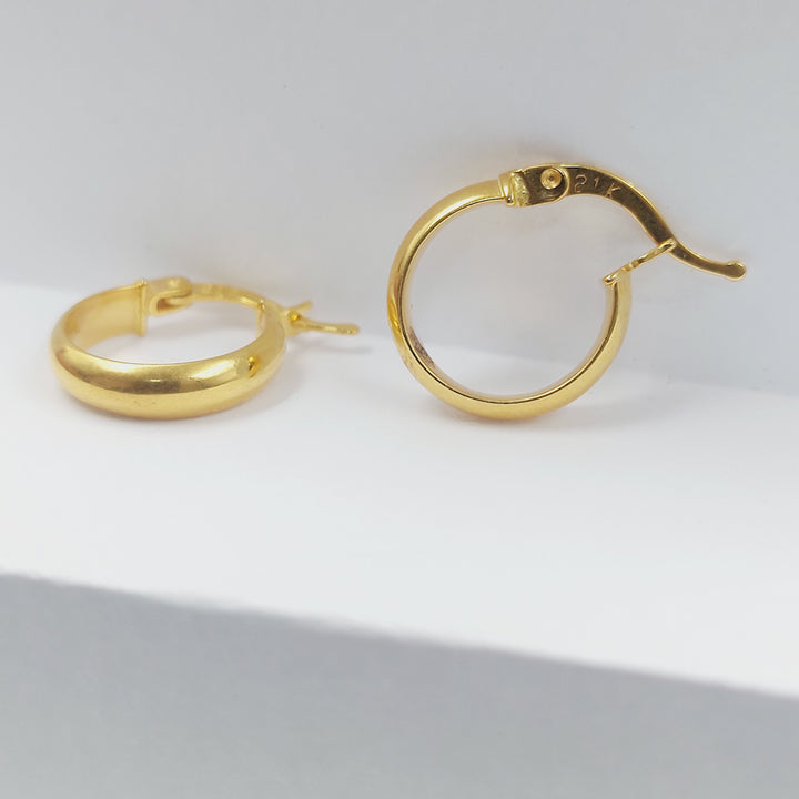 21K حلق ذبلة اكسترا-مجوهرات الشيخ سعيد-Saeed Jewelry 