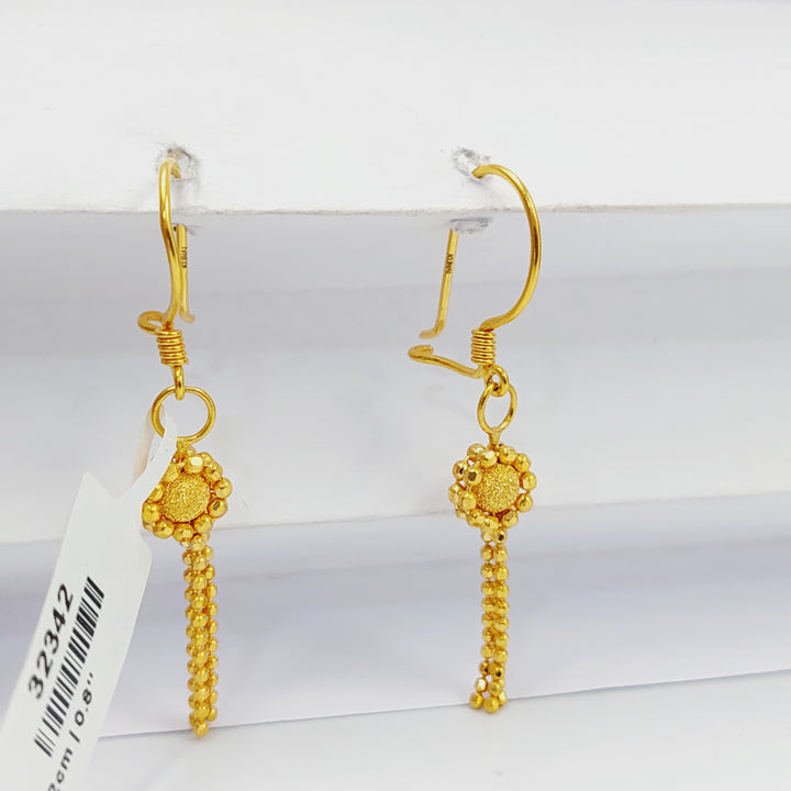 21K حلق فانسي اكسترا-مجوهرات الشيخ سعيد-Saeed Jewelry 
