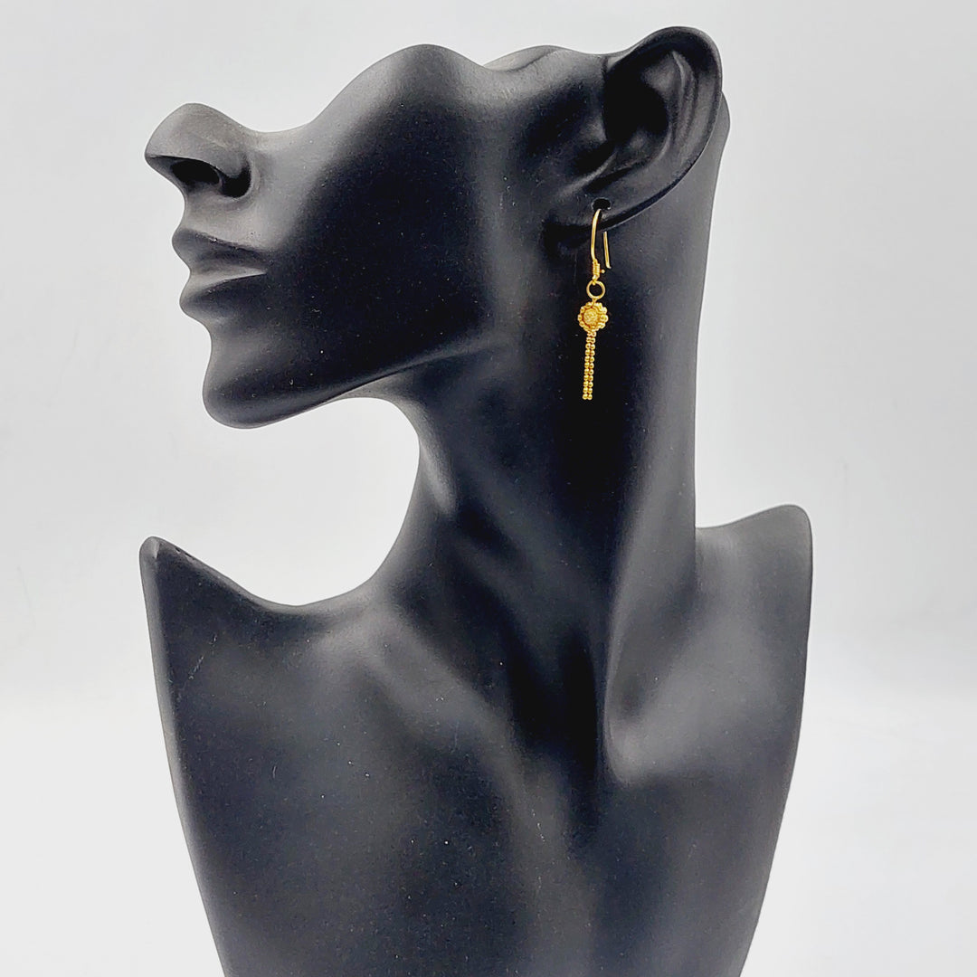 21K حلق فانسي اكسترا-مجوهرات الشيخ سعيد-Saeed Jewelry 