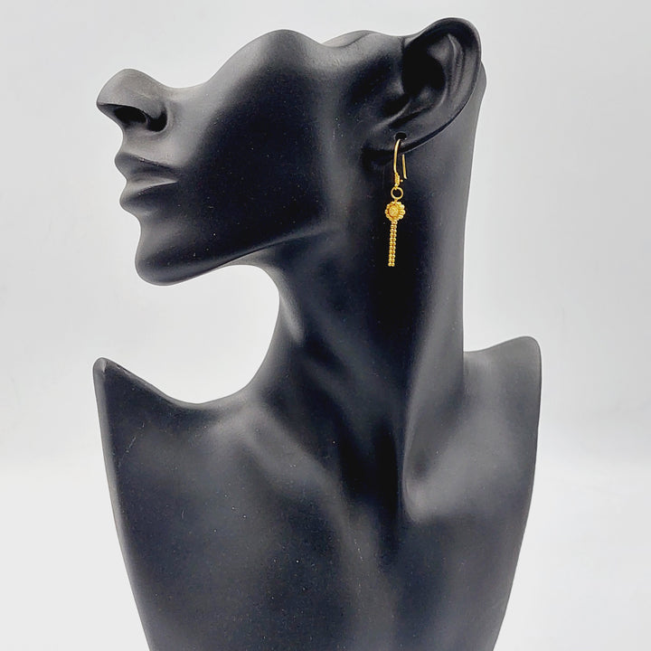 21K حلق فانسي اكسترا-مجوهرات الشيخ سعيد-Saeed Jewelry 