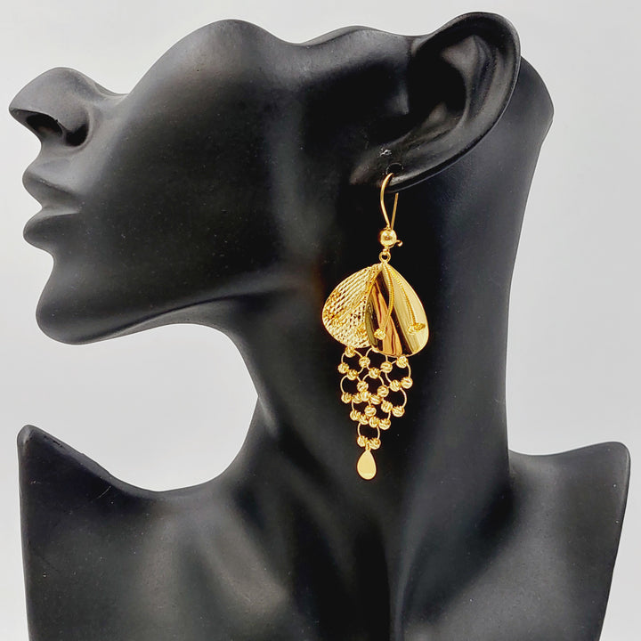 21K حلق تركي اكسترا-مجوهرات الشيخ سعيد-Saeed Jewelry 