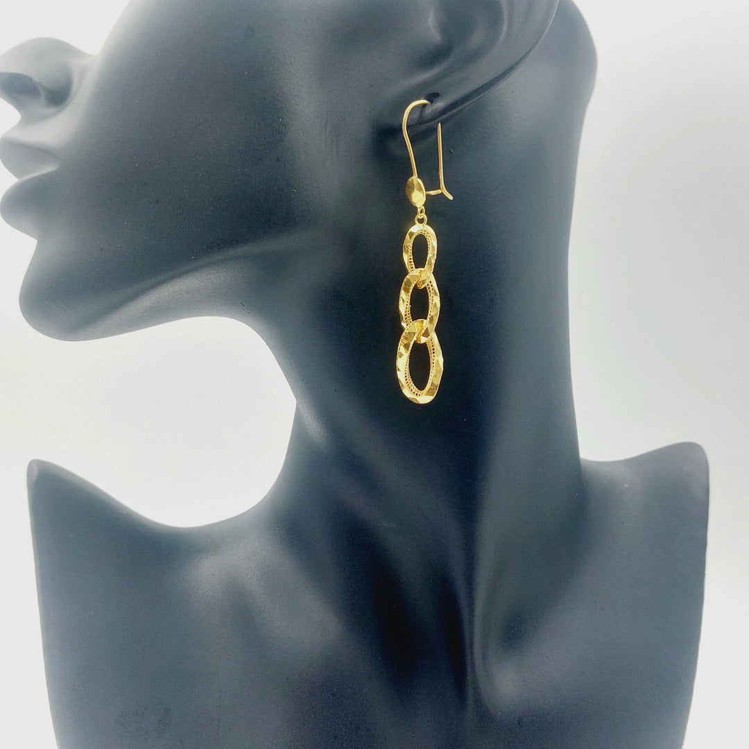 21K حلق شنكل اكسترا-مجوهرات الشيخ سعيد-Saeed Jewelry 