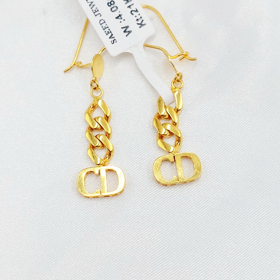 21K حلق جنزير اكسترا-مجوهرات الشيخ سعيد-Saeed Jewelry 