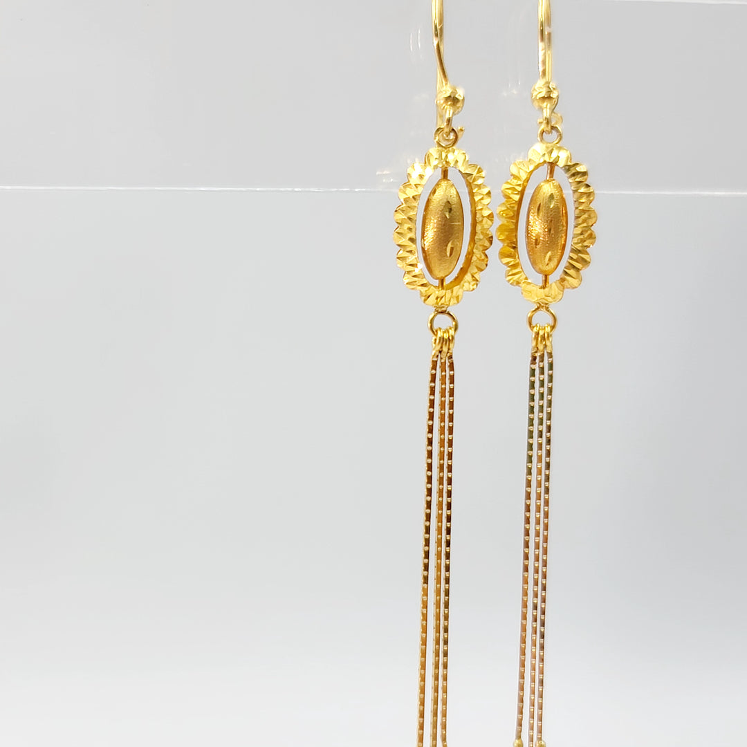 21K حلق اكسترا-مجوهرات الشيخ سعيد-Saeed Jewelry 