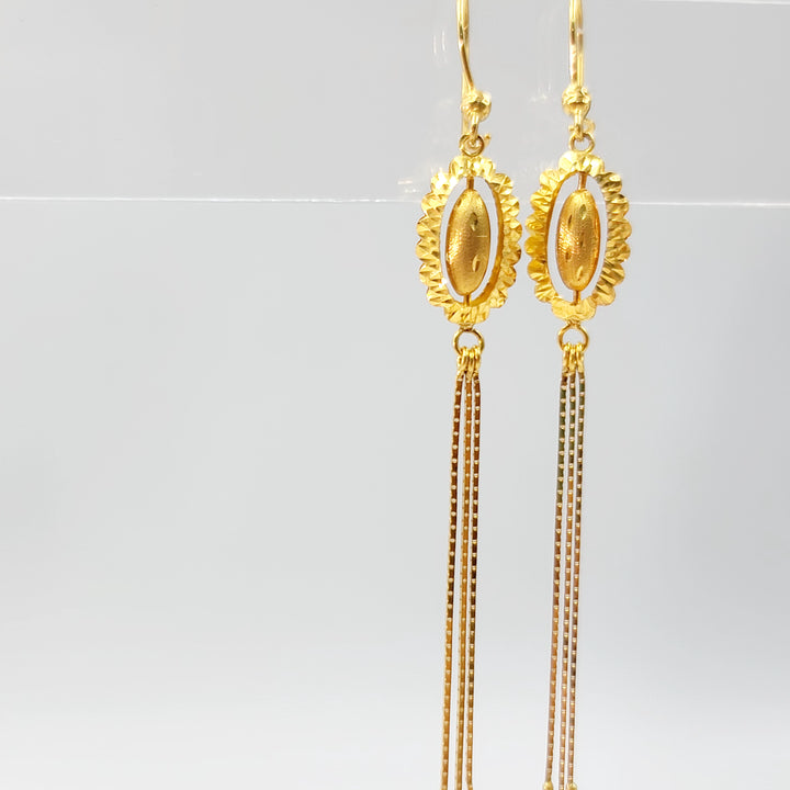 21K حلق اكسترا-مجوهرات الشيخ سعيد-Saeed Jewelry 