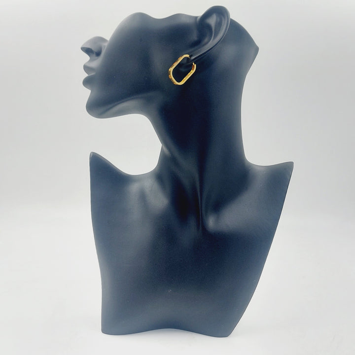 21K حلق ذبلة اكسترا-مجوهرات الشيخ سعيد-Saeed Jewelry 