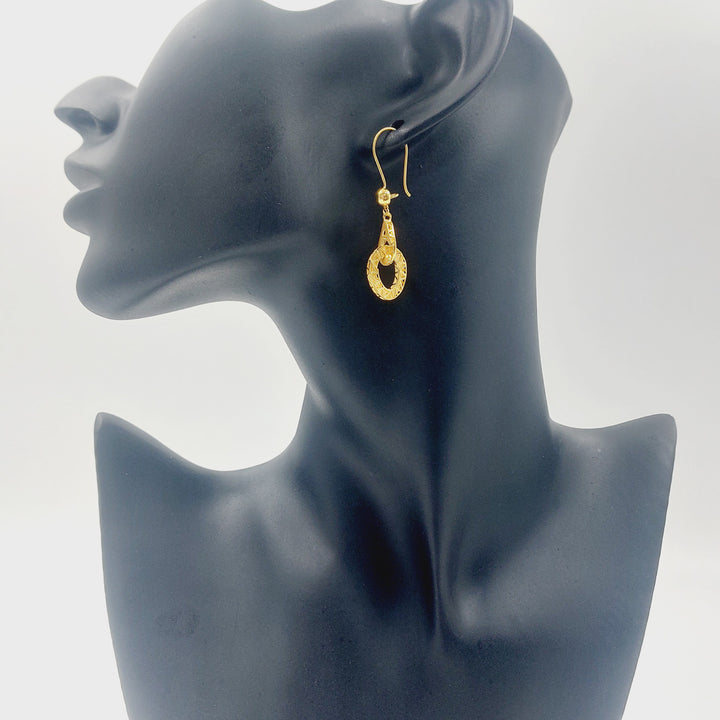 21K حلق شنكل اكسترا-مجوهرات الشيخ سعيد-Saeed Jewelry 