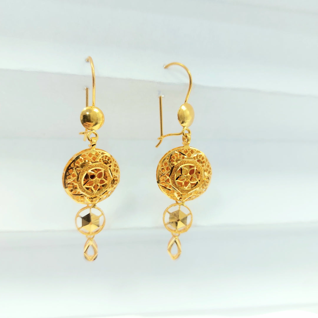 21K حلق شنكل اكسترا-مجوهرات الشيخ سعيد-Saeed Jewelry 