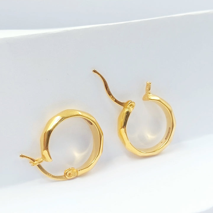 21K حلق ذبلة اكسترا-مجوهرات الشيخ سعيد-Saeed Jewelry 