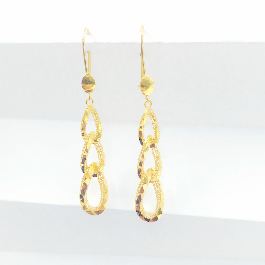 21K حلق شنكل اكسترا-مجوهرات الشيخ سعيد-Saeed Jewelry 