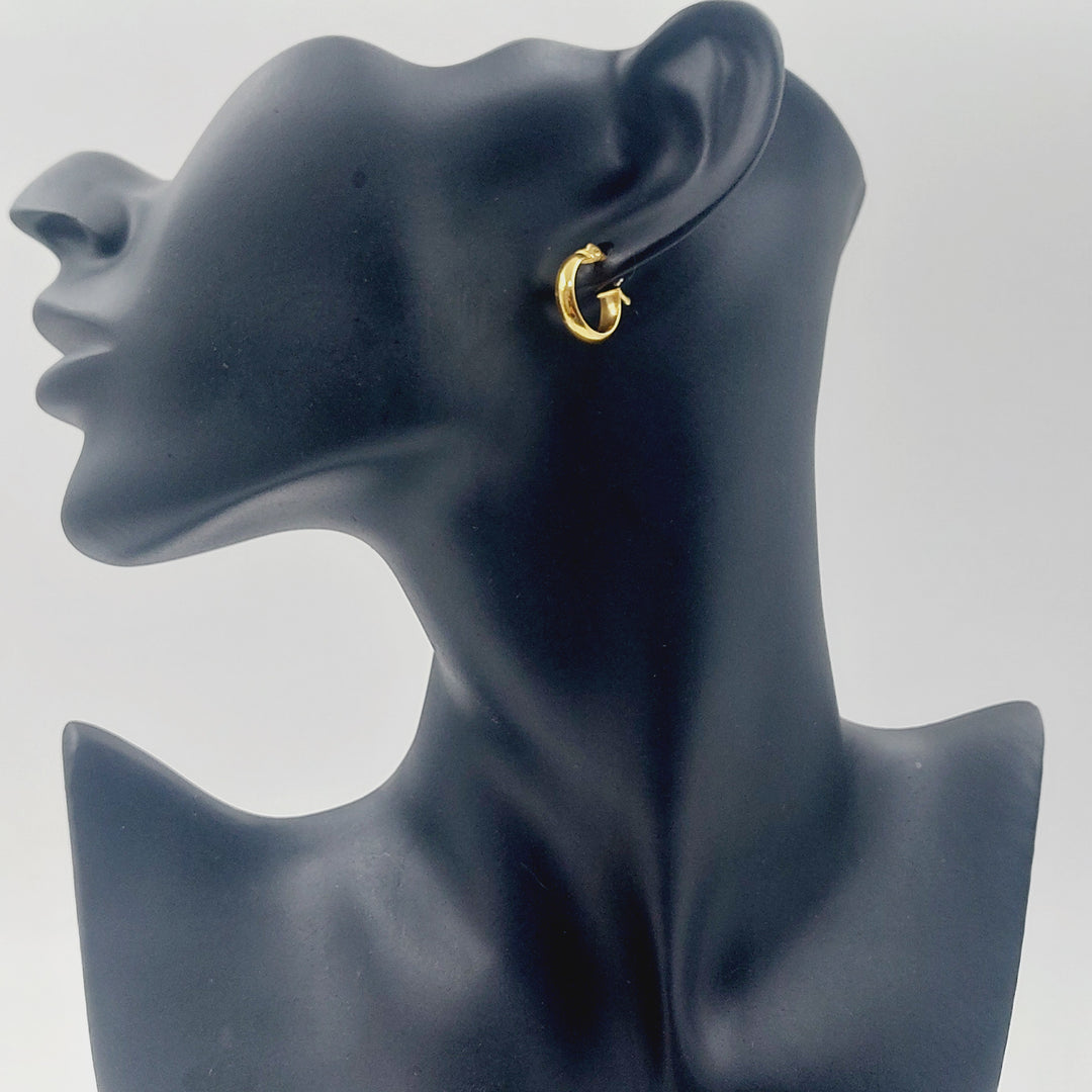 21K حلق ذبلة اكسترا-مجوهرات الشيخ سعيد-Saeed Jewelry 