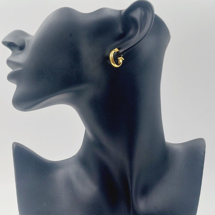 21K حلق ذبلة اكسترا-مجوهرات الشيخ سعيد-Saeed Jewelry 