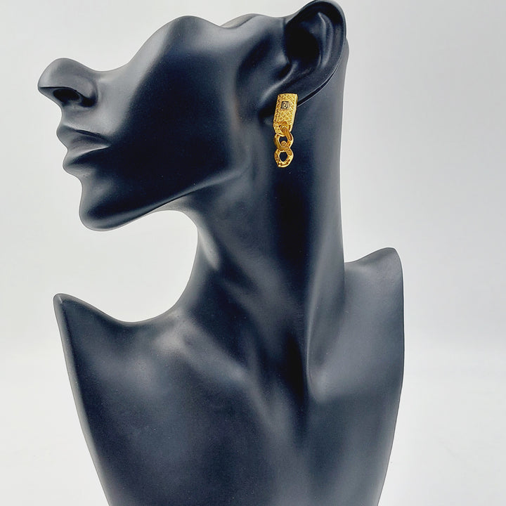 21K حلق جنزير اكسترا-مجوهرات الشيخ سعيد-Saeed Jewelry 