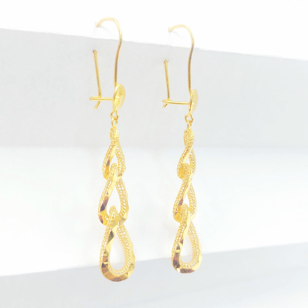 21K حلق شنكل اكسترا-مجوهرات الشيخ سعيد-Saeed Jewelry 