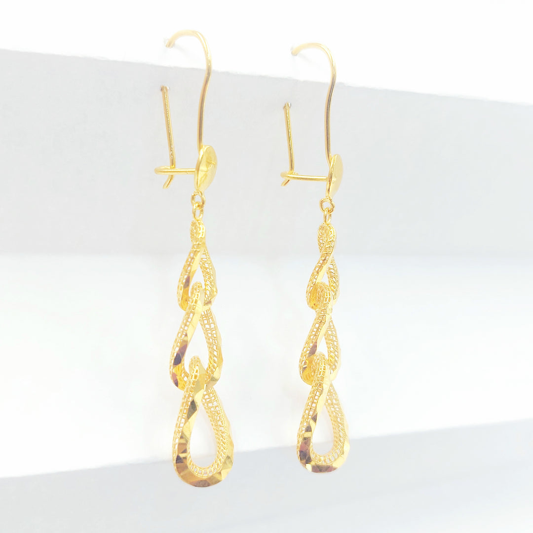 21K حلق شنكل اكسترا-مجوهرات الشيخ سعيد-Saeed Jewelry 