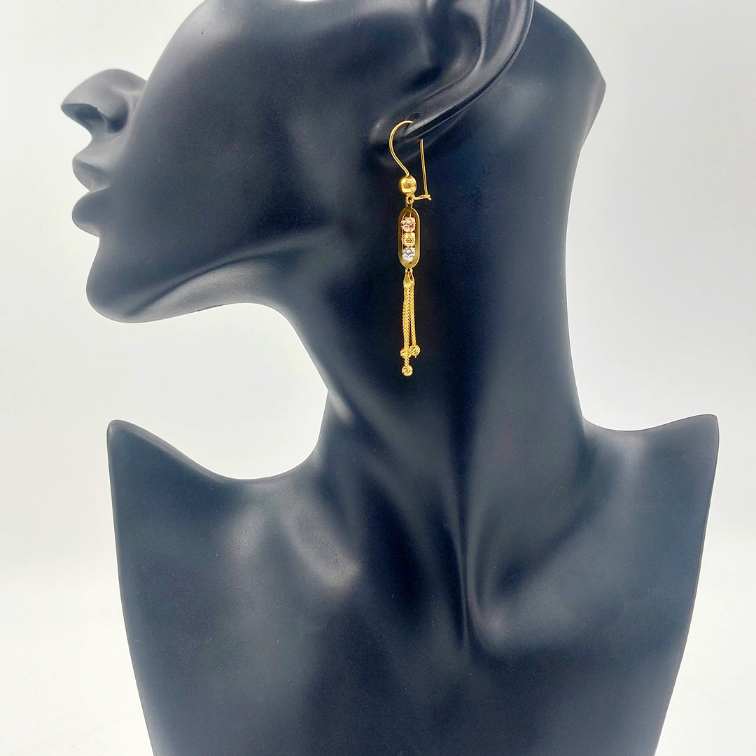 21K حلق شنكل اكسترا-مجوهرات الشيخ سعيد-Saeed Jewelry 