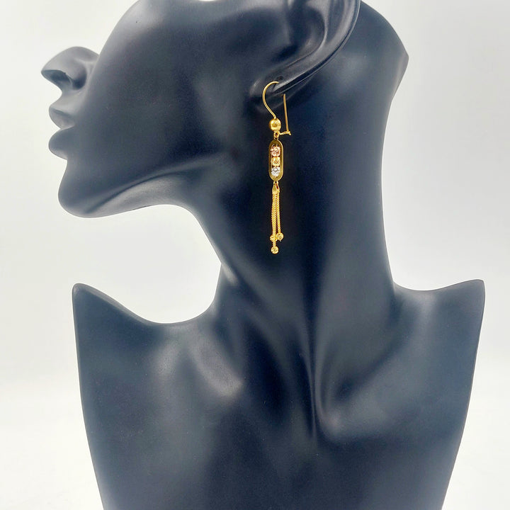 21K حلق شنكل اكسترا-مجوهرات الشيخ سعيد-Saeed Jewelry 