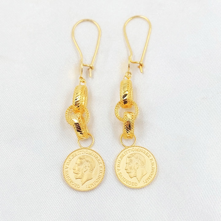21K حلق شنكل انجليزي-مجوهرات الشيخ سعيد-Saeed Jewelry 